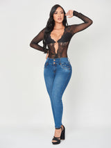 Rockstar Butt Lift Skinny Jeans 13342