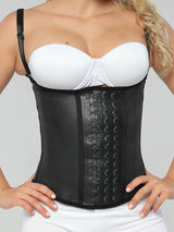 Front view of the semi vest latex waist trainer.