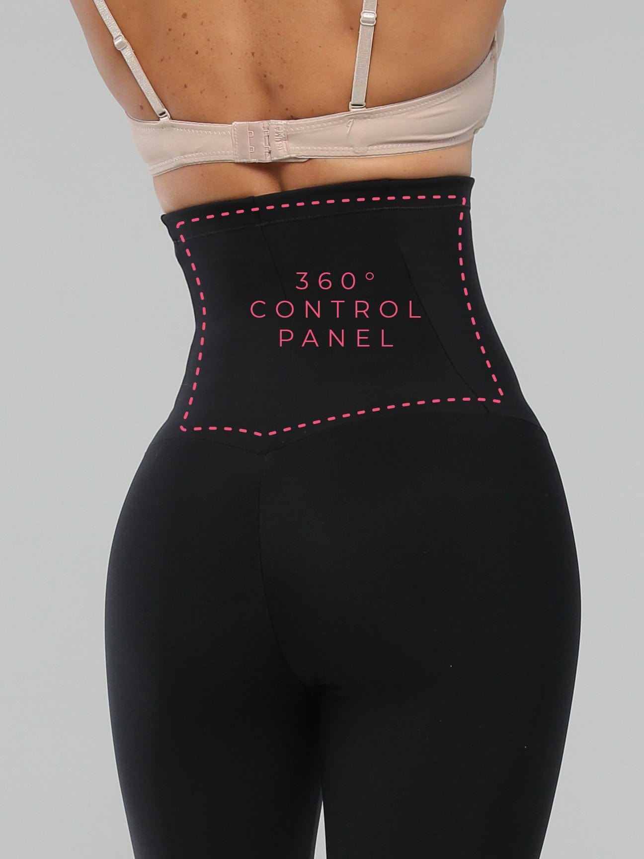 High Waisted Smoothing Leggings with Butt Lifter & Built-In Faja CBL023