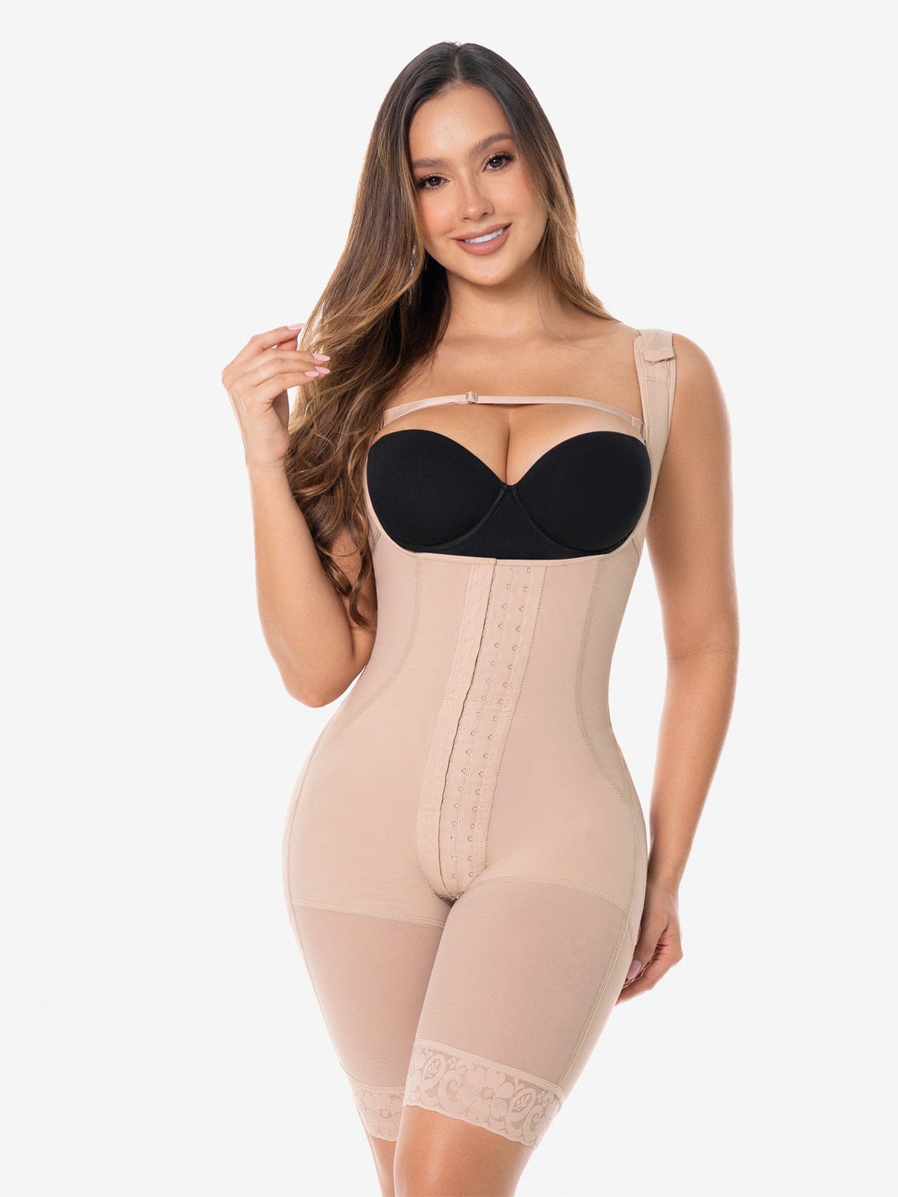 Sculpting Faja with Hooks & Thick Straps FJ135SR
