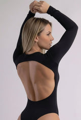 Long Sleeve Open Back Smoothing Bodysuit FT106