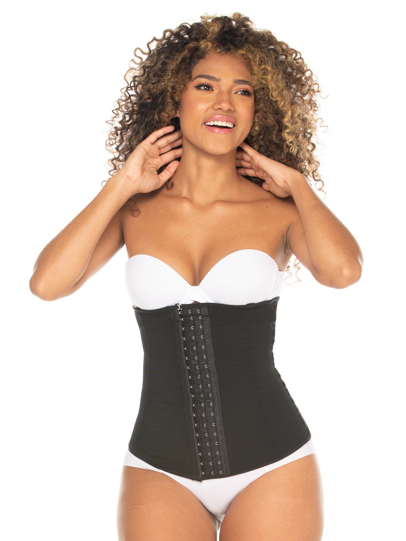 Powernet Strapless Cintura Cincher con ganchos NS006