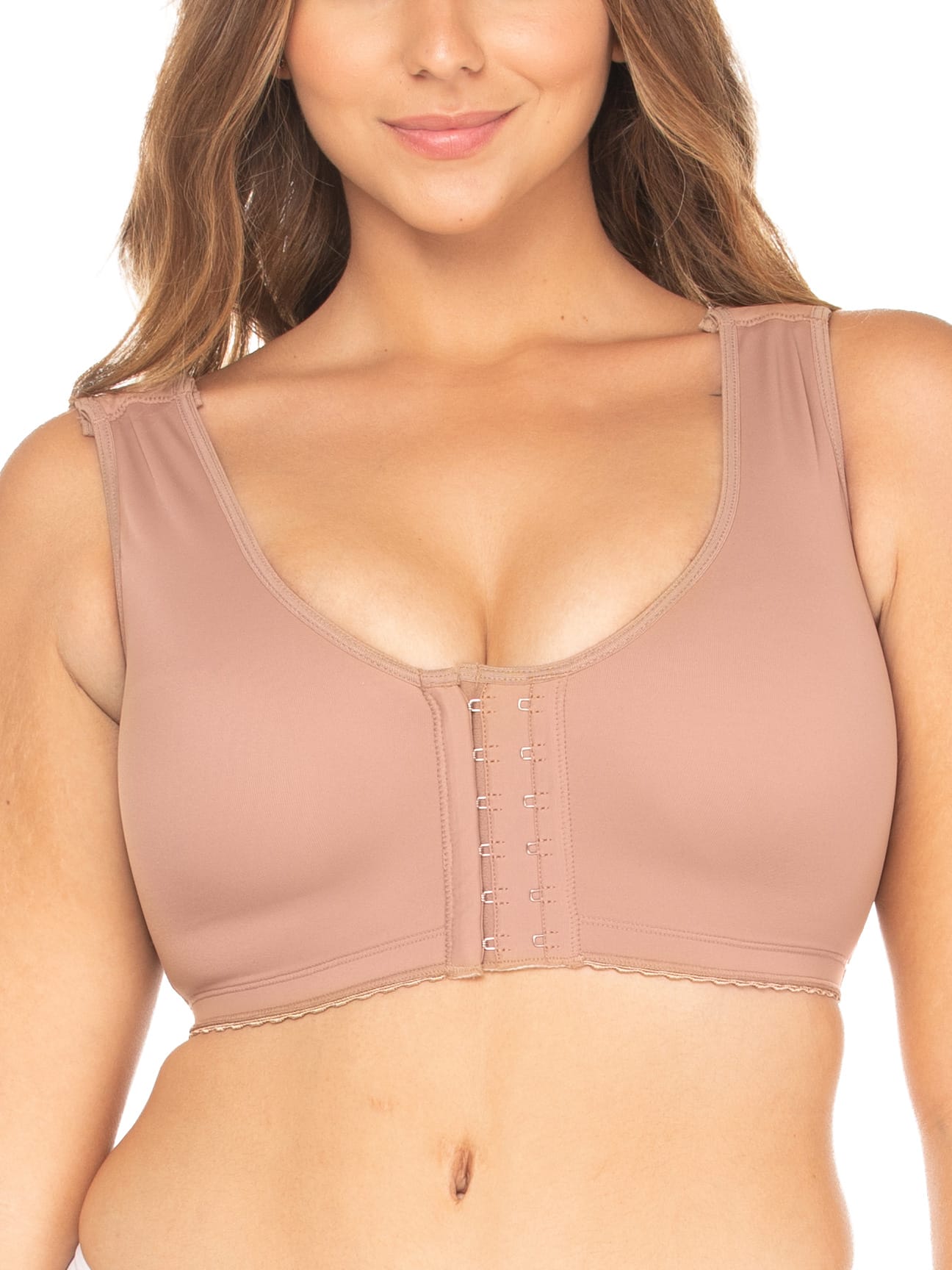 Sculpting Bra with Hooks & Thick Straps NS065