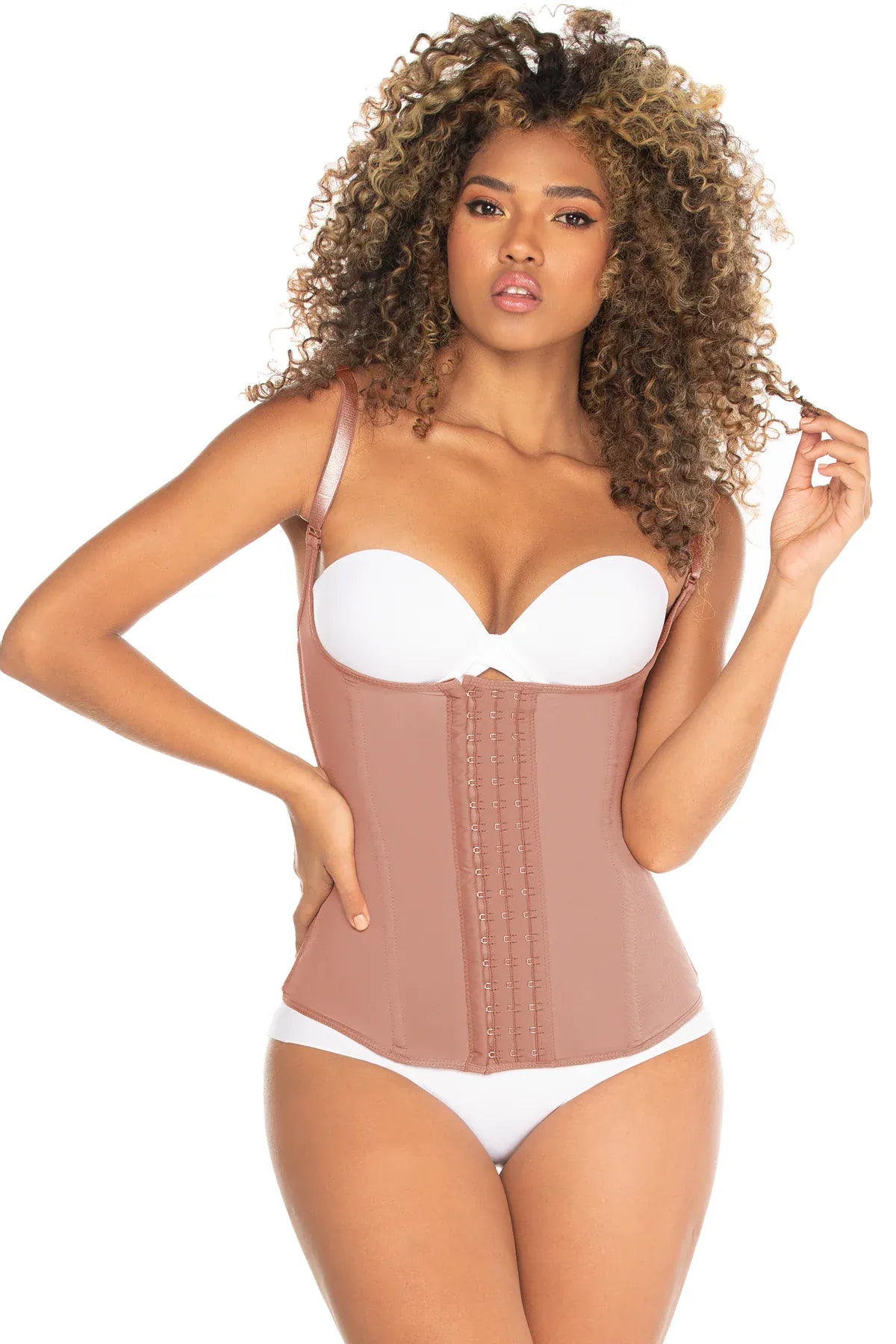 Semi Chaleco Cintura Cincher Con Ganchos Centrales NS173