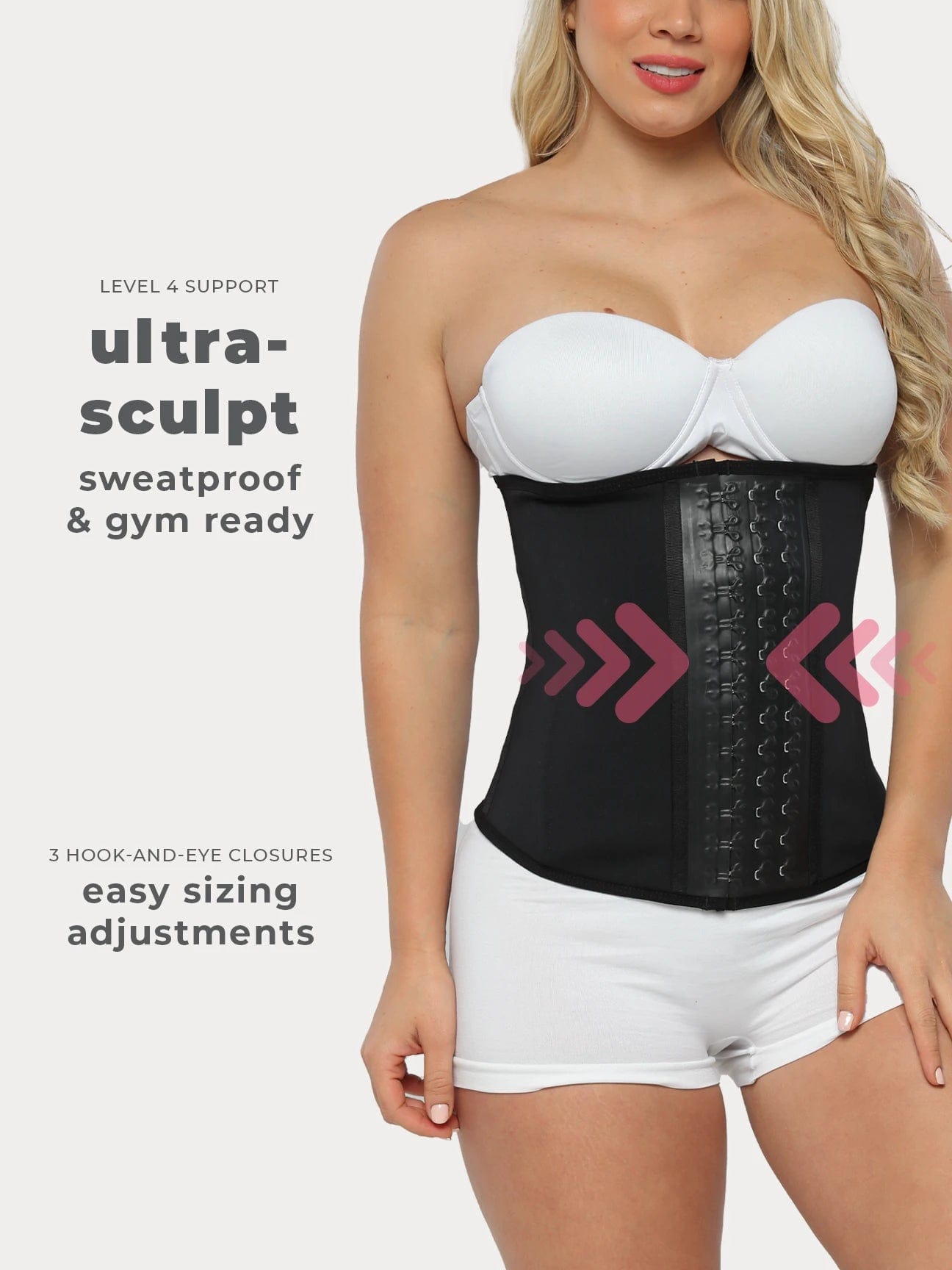 Ultra-Sculpt Latex Waist Trainer with Hooks 1026