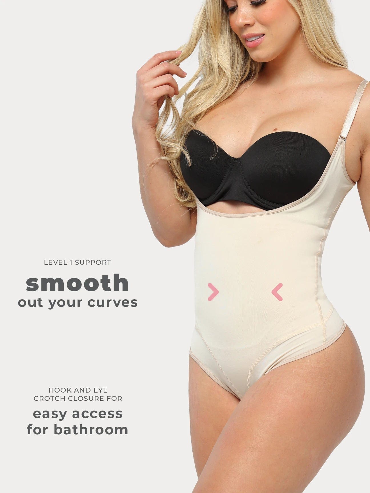 Smoothing Bodysuit with Thong 8052