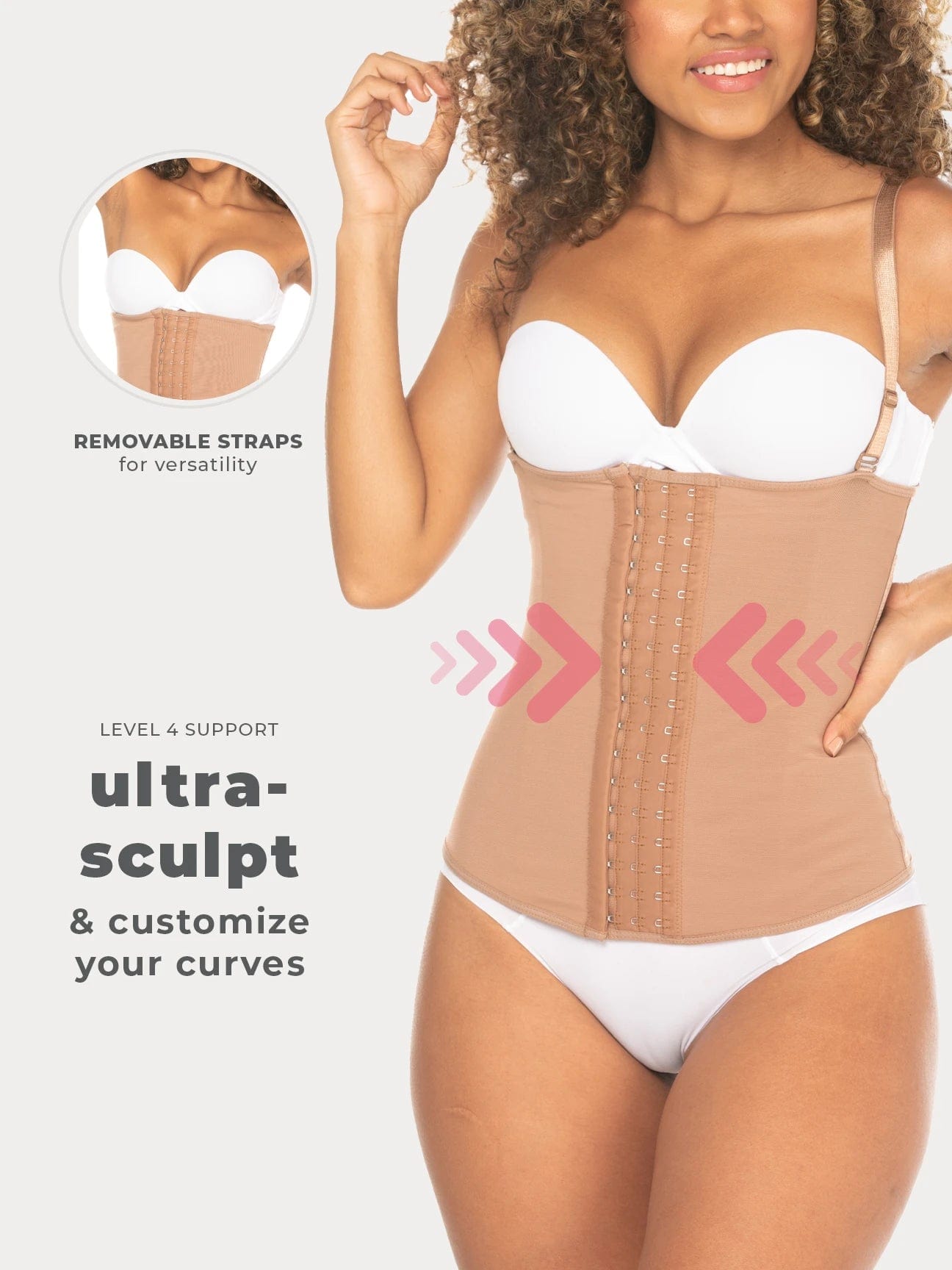 Ultra-Sculpt Waist Trainer with Hooks NS006