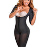 Fajas MyD Full Body Shaper Tummy Control with Sleeves black color slim fit.