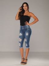 Sunrise Butt Lift Jean Capri 14175