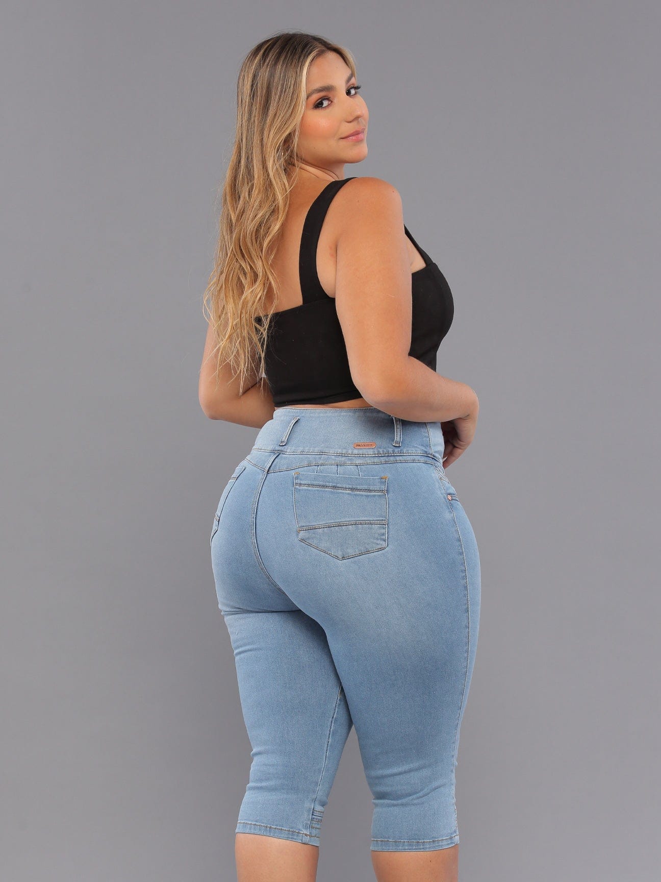 Vaqueros Capri Levanta Cola Luna 14211 