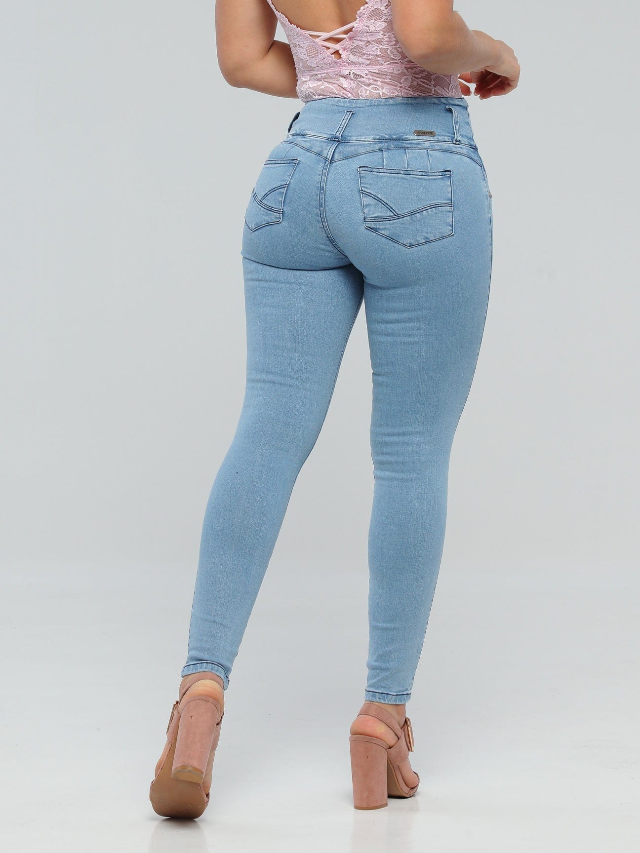 Jeans Levanta Glúteos Corazones 14245