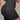 Lower side view of Black high rise natural butt lifter.