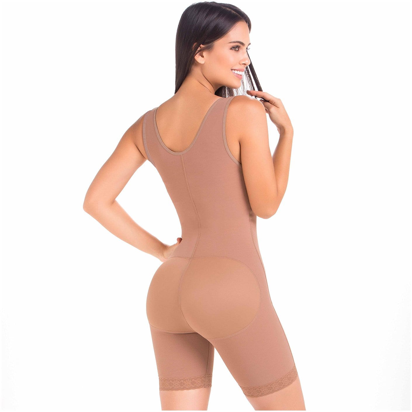Fajas MariaE FQ100 Post-Cirugía Medio Muslo Faja Con Cuatro Ganchos